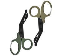 Ziyero Tijeras Enfermeria Tijeras Enfermera 7.48 Inch Acero Inoxidable Mate de Tijeras de Vendaje o Gasa Para Médico o Enfermera, Sala de Emergencias o Campamento Al Aire Libre, Verde