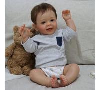 ZIYIUI 18 Pulgadas 45 cm Muñecas Reborn Realista Vinilo de Silicona Suave Bebé Reborn Niña Neonato Juguetes para niños Muñecos Bebé