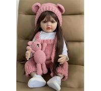 ZIYIUI 19 Pulgadas Mano Cabello enraizado Anatómicamente Correcto Realista Muñecas bebé Reborn Crafted en Vinilo Cuerpo Entero Lifelike Muñeca recién Nacida Lavable para niña