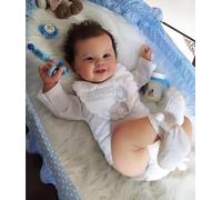 ZIYIUI 20 Pulgadas 50cm Reborn Dolls Cuerpo de Vinilo Flexible,Hecho a Mano Linda Muñeca Reborn Recién Nacido Bebé Juguetes Regalo-Reborn Niño