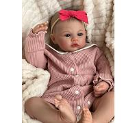 ZIYIUI Bebes Reborn niñas Muñecas Reborn Silicona Reales Recien Nacidos Toddler niño Realista Baby Dolls Girls Ojos Abiertos Baratos Muñecos Reborn Originales Bebe Reborn Verdadero 55 Cm (1)