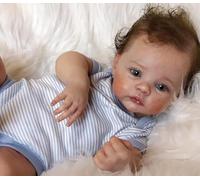ZIYIUI Muñeca Reborn 45 cm (18 Pulgadas) Silicón Integral Ultra Realista Muñecas Reborn Regalo Ideal para Niños, Coleccionistas Navidad Bebe Reborn Niño