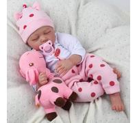 ZIYIUI Muñecas Reborn Bebé 22 Pulgadas 55 Cm Silicona Suave Dormido Niña Reborn Baby Dolls Renacer Realistic Bebe Muñecos Simulación de Juguete Niños Regalo de Cumpleaños