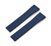 ZIYIWANG Compatible con anchos de asas que van desde 16 mm hasta 22 La correa liberación rápida caucho fluorado está disponible en varios tamaños y viene un cierre mariposa(Blue No Buckle,18mmx16mm)