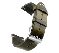 ZIYIWANG Compatible con Galaxy Watch 3 de 41 mm, 45 mm, correas de 22 mm y 20 mm, correas de cuero genuino. Las correas son compatibles con Galaxy Watch 42 mm y 46 mm S3.(Ink Green Silver,22mm)