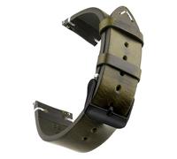 ZIYIWANG Compatible con Galaxy Watch 3 de 41 mm, 45 mm, correas de 22 mm y 20 mm, correas de cuero genuino. Las correas son compatibles con Galaxy Watch 42 mm y 46 mm S3.(Ink Green Black,22mm)