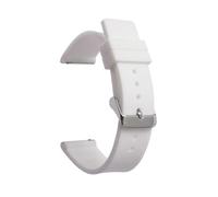 ZIYIWANG Correa de silicona for reloj deportivo liberación rápida, cabeza plana, 14 mm a 24(White,18mm)