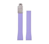 ZIYIWANG La correa con cierre de mariposa caucho fluorado es compatible correas liberación rápida varios tamaños anchos asas que van desde 16 mm hasta 22(Purple2 With Buckle,21mmx18mm)