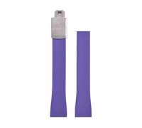 ZIYIWANG La correa con cierre de mariposa caucho fluorado es compatible correas liberación rápida varios tamaños anchos asas que van desde 16 mm hasta 22(Purple1 With Buckle,19mmx16mm)