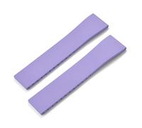 ZIYIWANG La correa de caucho con cierre mariposa es compatible anchos asa que van desde 16 mm hasta 22 Las asas liberación rápida son compatibles correas buceo deportivo(Purple2 No Buckle,19mmx16mm)