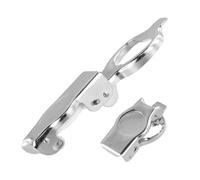 Ziyonix 2 Abridor de Botellas de Cerveza Plegable, Piezas Abridor y Sellador de Botellas de Acero Inoxidable 2 en 1 Abrebotellas Multifunción con Tapa de Cerveza para Picnics y Camping