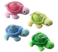 Ziyonix 2 Llaveros de Tortuga, 8 cm, Tortuga Peluche, Peluche, Muñecos de Bolsillo, Tortugas, Regalos, Regalos Decorativos o Mochilas