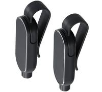 Ziyonix 2 Piezas Martillo de Seguridad para Coche, 2 en 1 Rompe Cristales y Cinturones, Corta Cinturones Rompe Cristales Portátil Martillo Rompecristales para Automóviles, Autobuses (Negro)