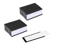 Ziyonix 50pcs Soportes MagnéTicos para Etiquetas, Etiquetas Magnéticas Escribible con Películas Protectoras Soportes Magnéticos Para Tarjetas De Datos para Estantes de Meta Pizarra (25 x 75mm)