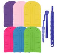 Ziyonix 6 Piezas Recambios de Plumero con 1 Mango Telescópico, Plumeros Reutilizables para Toallitas Duster, Plumeros Lavables para Polvo y Suciedad en Hogares