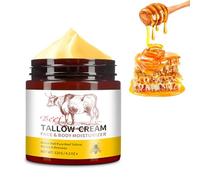 Ziyonix Beef Tallow Face Cream, Bálsamo de Sebo de Res y Miel Humectante Facial de Sebo de Res Orgánico Beef Tallow Honey Balm para Rostro y Cuerpo, Hidratación Profunda