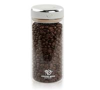 Ziyonix Bote Café Hermético, Tarros de Cristal con Tapa Hermética y Valvula de CO2 Dispensador Cafe Molido Recipiente de Café para Grano Té y Nueces (1700ml)