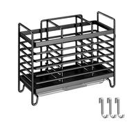 Ziyonix Escurre Cubiertos de Cocina 3 Compartimentos con Bandeja Recogegotas Escurridor de Cubiertos Soporte para Utensilios Cesta para Cubiertos Portarcubiertos para Palillos Cuchara