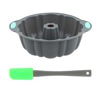 Ziyonix Moldes Silicona Reposteria, Molde Silicona de Bundt Cake, Molde Tarta, Molde Bizcocho Redondo Antiadherente, para Freidora de Aire, Hornear, Tarta, Pudding