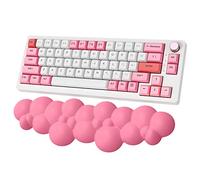 ZIYOU LANG Rose - Reposamuñecas ergonómico suave para teclado en forma de nube con base de goma antideslizante, soporte de espuma viscoelástica de poliuretano para computadora, alivio del dolor de