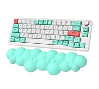 ZIYOU LANG Teclado Nube Reposamuñecas Teclado de espuma viscoelástica Reposamanos Reposamanos para escribir Alivio del dolor, Almohadilla de teclado ergonómica, Soporte para oficina, Juegos-Verde
