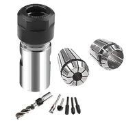 ziyuan Juego de ejes de extensión de amoladora angular de rosca de 5/8 pulgadas a 11 pulgadas, adaptador de pinzas de conversión de taladro eléctrico, herramienta de carpintería, duradera, fácil de