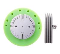 ziyuan Juego de herramientas de reparación de relojes de acero para extracción e instalación de rueda de equilibrio, kit de núcleo de eje de resorte de pelo, edición estándar, Verde Estándar, Standard