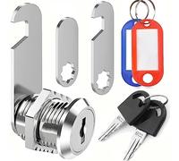 ZiYuya Cerradura de buzón con diferentes claves, Bloqueo del buzón Cerradura del armario Cerradura del Gabinete Dibujar bloqueo Cerradura de cámara Dresser lock Taquilla de muebles para puertas (25mm)