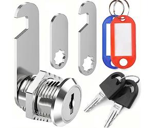 ZiYuya Cerradura de buzón con diferentes claves, Bloqueo del buzón Cerradura del armario Cerradura del Gabinete Dibujar bloqueo Cerradura de cámara Dresser lock Taquilla de muebles para puertas (25mm)