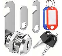 ZiYuya Cerradura de buzón con diferentes claves, Bloqueo del cerradura armario cajon Cerradura del Gabinete Dibujar bloqueo Cerradura de cámara Dresser lock cerradura tubular (20mm)