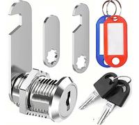 ZiYuya Cerradura de buzón con diferentes claves, Bloqueo del cerradura armario cajon Cerradura del Gabinete Dibujar bloqueo Cerradura de cámara Dresser lock cerradura tubular(30mm)