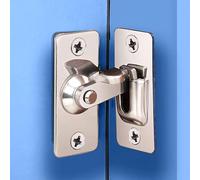 ZiYuya Cerradura de puerta de 90 grados Cerradura de Cerradura de Puerta de Esquina Rectangular Palanca Perno de Almacenamiento Puerta Corredera Bloqueo Perno de Cerradura Perno de Hebilla de Curva