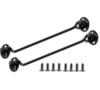 ZiYuya Pestillo de Gancho y Ojal, Gancho de Puerta de Acero Inoxidable Gancho de Camarote, Pestillo de Gancho y Ojal Cerradura de Puerta Gancho Cerradura Pestillo para Puertas de Madera Soporte de