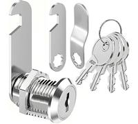 ZiYuya Una cerradura de buzón con llaves similares, Cerradura de cámara del gabinete, Cerradura de buzón, Cerradura de cajón, Dresser lock, Cerradura de puerta del armario, Taquilla de muebles (30MM)
