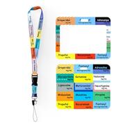 zizitips Lanyard Porta credencial Enfermeras médicos Estudiantes Medicina Soporte Tarjeta identificación Hospital clínica urgencias Trabajo Idea Regalo Personal Sanitario Accesorio Profesional