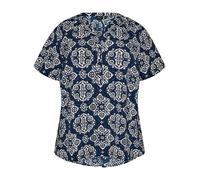 Zizzi Blusa 'Caanni' navy / offwhite XXXL-4XL navy / offwhite