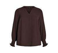 Zizzi Blusa 'Kikka' chocolate 5XL-6XL chocolate