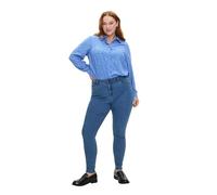 Zizzi Flash by Pantalones vaqueros para mujer, tallas grandes, muy ajustados, cintura alta, talla, azul claro, 54W x 30L