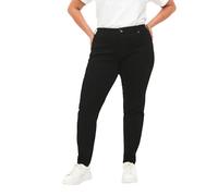 Zizzi Pantalones vaqueros Emily para mujer, tallas grandes, corte ajustado, cintura regular, talla, Negro , 42W x 32L