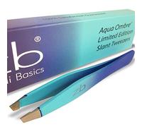Zizzili Basics Pinzas - Edición limitada Aqua Ombré - Las mejores pinzas para cejas, depilación y tus necesidades de precisión