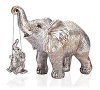 ZJ Whoest, Estatua de Elefante La decoración de Elefante trae Buena Suerte, Salud, Fuerza. Regalos de Elefante para Mujeres, Regalos para mamá. Decoraciones aplicables para el hogar, Oficina,