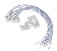 ZJchao 10 Paquetes NC Sensores de Ventana de Puerta Magnética Empotrada para Sistemas de Alarma de Seguridad para el Hogar, Interruptores de Seguridad con Cable para Puertas y Ventanas, Compatibles