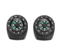 ZJchao 2 Piezas de Muñeca Portátil Watch Watch Band Compass Survival Compass para Acampar Actividades Al Aire Libre con Agujero de Diseño de Diseño Desmontable