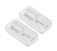 ZJchao 2 Piezas Empujador de Cuentas de Explosión de Cigarrillos Caja de Empujador de Cuentas de Explosión de Cigarrillos para Herramientas de Fumar DIY con Operación con Una Mano (WHITE)