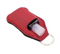 ZJchao 20 Piezas Llavero Botella Vacía Exprimible, Botellas de Viaje Recargables de 30 Ml con Tapa Abatible y Mosquetón, con Bolsa de Neopreno para Artículos de Tocador Esenciales (BROWN)