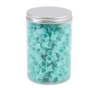 ZJchao 300 Pcs Cazas de Tinta de Silicona Tazas de Pigmento con Base de Succión de 12 Mm de Grado de Alimento Flexible Suave para Microblading Ceja Ojo con Caja de Almacenamiento