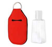 ZJchao 40 Juegos de Botellas de Viaje Vacías Recargables con Bolsa para Llavero, Contenedores Portátiles a Prueba de Fugas de 30 Ml para Desinfectante de Manos, Loción, Artículos (rojo)