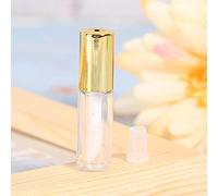 ZJchao 45 Uds. Mini Envases Transparentes de Brillo de Labios Recargables de 1,2 Ml, Botellas de Lápiz Labial Portátiles con Dispensador, Dorado