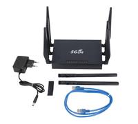 ZJchao 5G CPE Router Dual Band Wifi6 1000Mbps Gigabit Ethernet Network 5G WiFi Router con 8 Antenas Middle Asia (Enchufe de la UE)