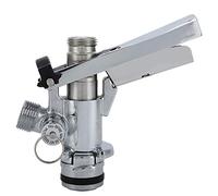 ZJchao Acoplador de Barril de Cerveza, Accesorio Dispensador de Latón 304 de Acero Inoxidable en Forma de U con Rosca G5 8 para Máquina de Barril de Restaurante en Casa